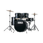 סט תופים 5 חלקים "20 כולל מצילות ואביזרים PEACE DP-101-20 BLACK