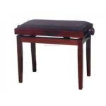 כסא לפסנתר מתכוונן קטיפה 56×33×48-58cm חום BH102-13-BR Fleet