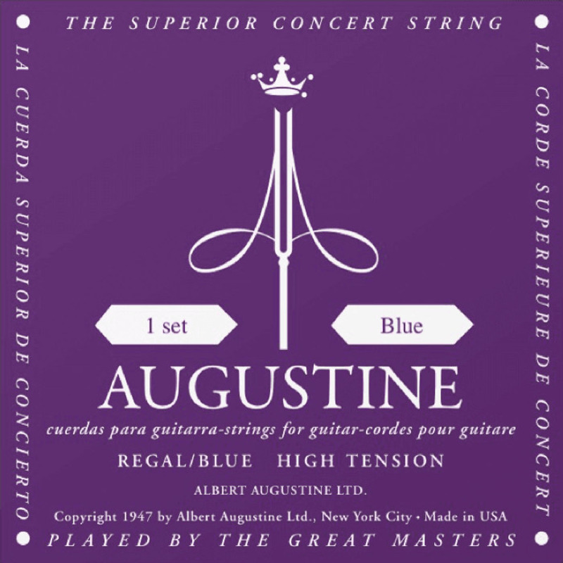 juego-cuerda-augustine-regals-azul-clasica3 סט מיתרים לקלאסית אגוסטין סגול AUGUSTINE PURPLE – תמונה 1