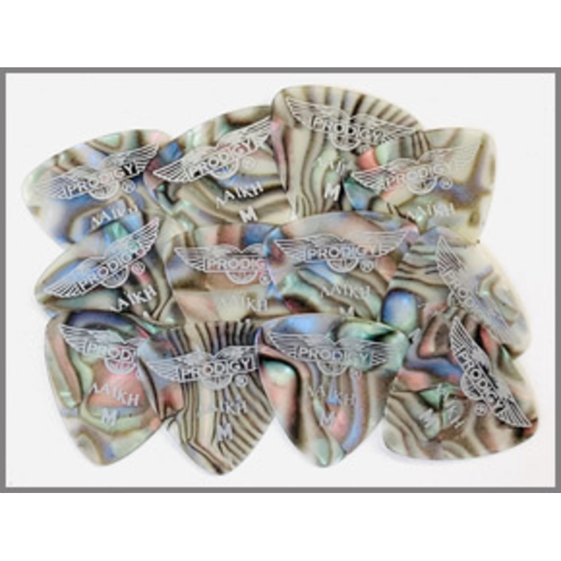 PRODIGY מפרט לבן חבילת 12 מפרטים לבוזוקי Prodigy PPL12AS ABALONE SHELL MEDIUM – תמונה 1