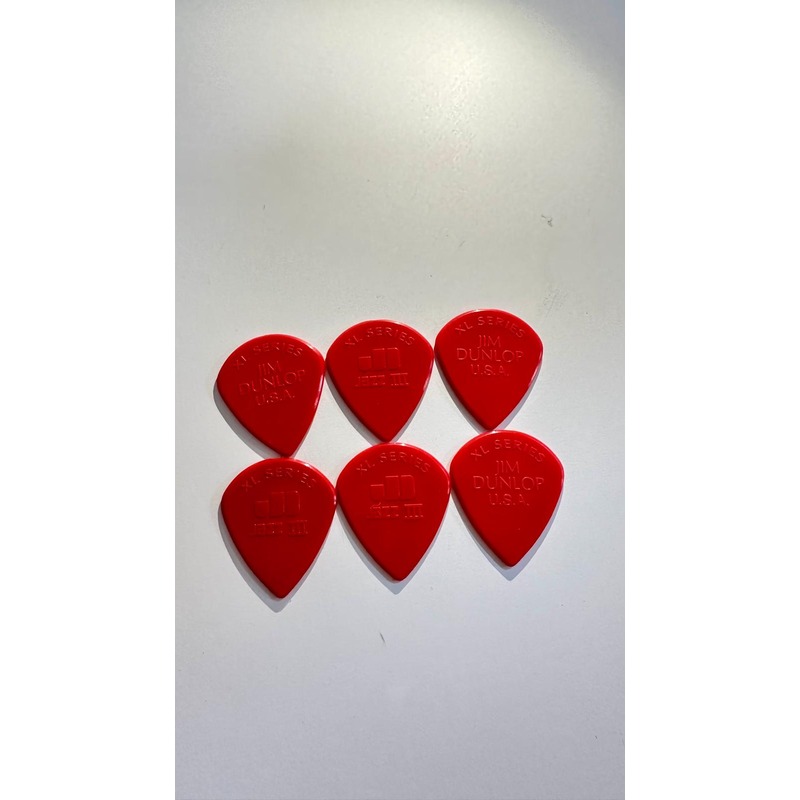 WhatsApp Image 2024-07-01 at 20.49.20 (1) מארז 6 יח' מפרטי ג'אז large DUNLOP RED – תמונה 1
