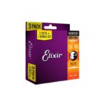 מארז 3 סטים 2+1 לאקוסטית ELIXIR NANO PHOS BRONZ 16545 0.12-0.53