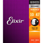 סט לאקוסטית 12 מיתרים 0.10 ELIXIR NANOWEB 11152