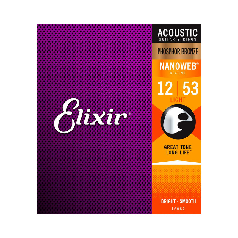 סט לאקוסטית ELIXIR 16052 NANO Phosphor Bronze 0.12 סט לאקוסטית ELIXIR 16052 NANO Phosphor Bronze 0.12 – תמונה 1