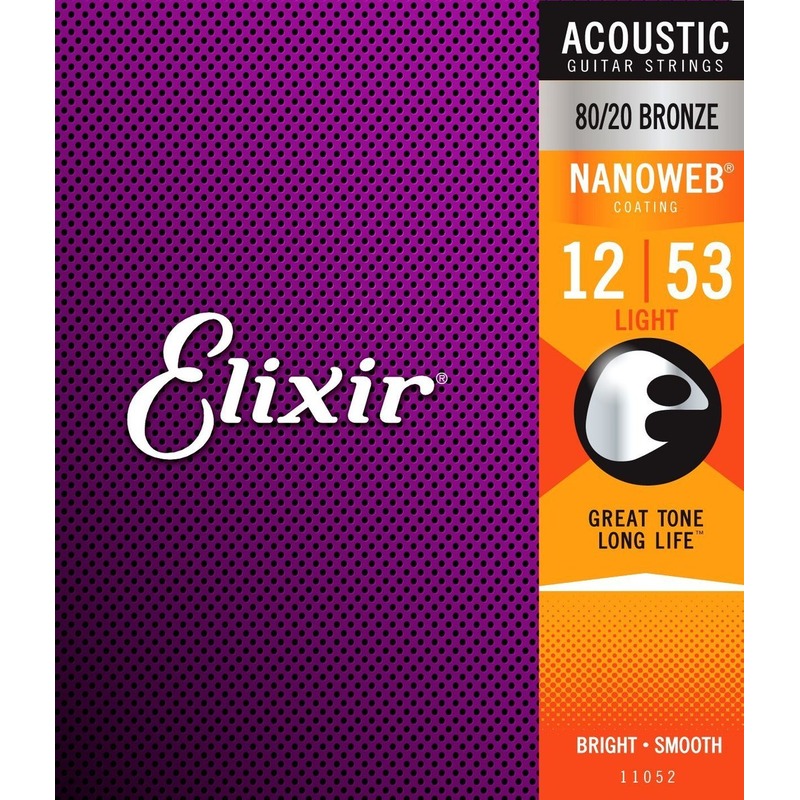 סט מיתרים לאקוסטית 11052 ELIXIR NANOWEB 0.12 סט מיתרים לאקוסטית 11052 ELIXIR NANOWEB 0.12 – תמונה 1