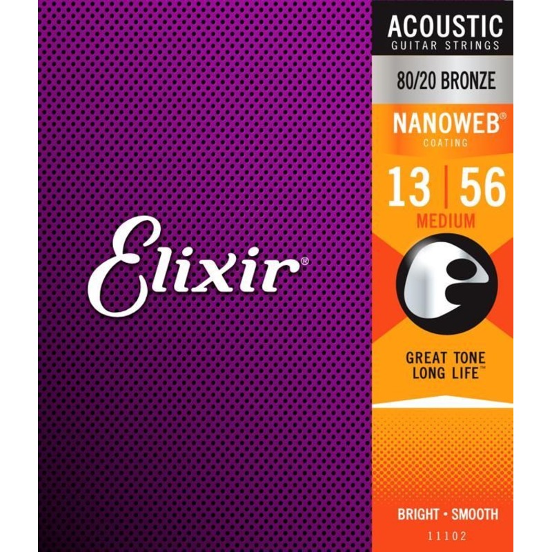 סט מיתרים לאקוסטית ELIXIR NANOWEB 11102 0.13 סט מיתרים לאקוסטית ELIXIR NANOWEB 11102 0.13 – תמונה 1
