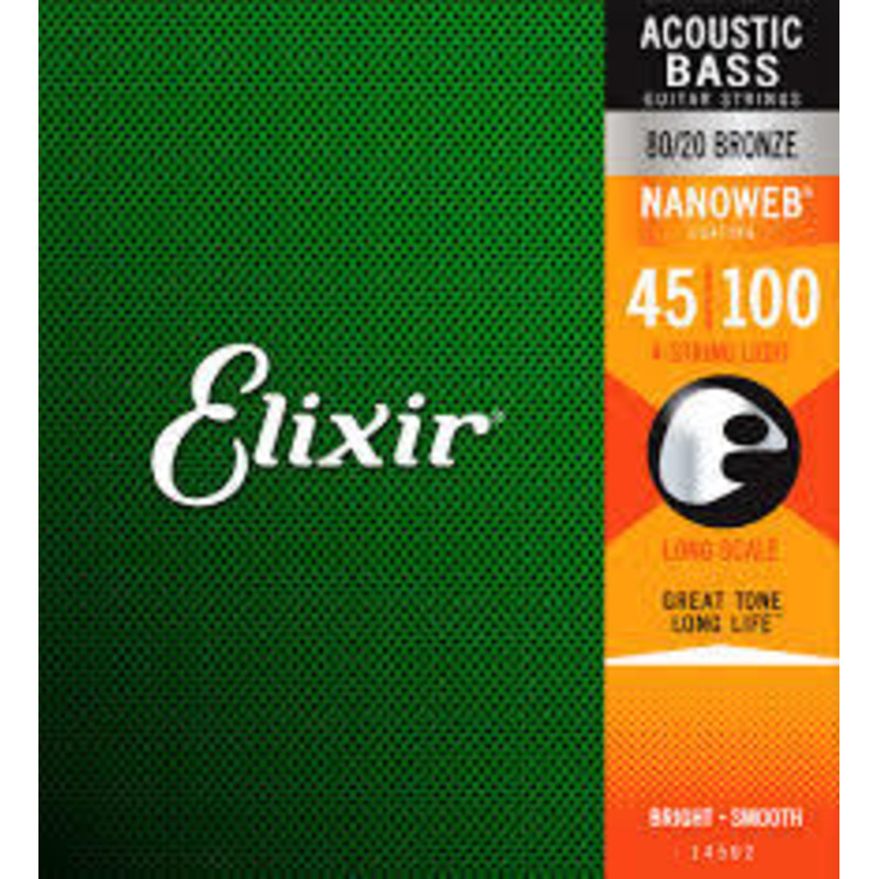 סט מיתרים לבס אקוסטית ELIXIR 14502 NANOWEB 0.45 סט מיתרים לבס אקוסטית ELIXIR 14502 NANOWEB 0.45 – תמונה 1