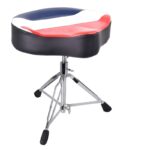 כסא לתופים אופנוע ריפוד כחול לבן אדום MORATTI G-01 BLWH RD