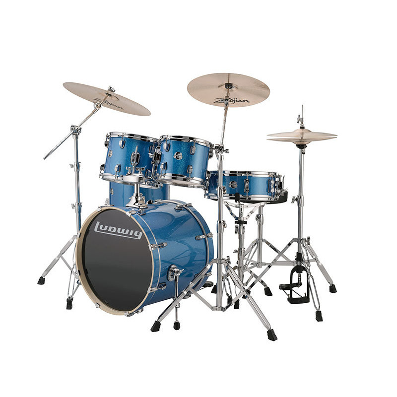 מערכת תופים 20 עם אביזרים LUDWIG Evolution Blue Sparkle מערכת תופים "20 עם אביזרים LUDWIG Evolution Blue Sparkle – תמונה 1
