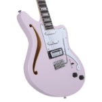 ⁦גיטרה חשמלית + נרתיק D'Angelico PREMIER BEDFORD SH SHELL PINK⁩ – תמונה ⁦3⁩