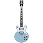 גיטרה חשמלית + נרתיק D'Angelico PREMIER BRIGHTON ICE BLUE METALLIC