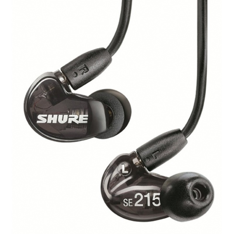 אוזניות שחורות SHURE SE-215-K-E אוזניות שחורות SHURE SE-215-K-E – תמונה 1