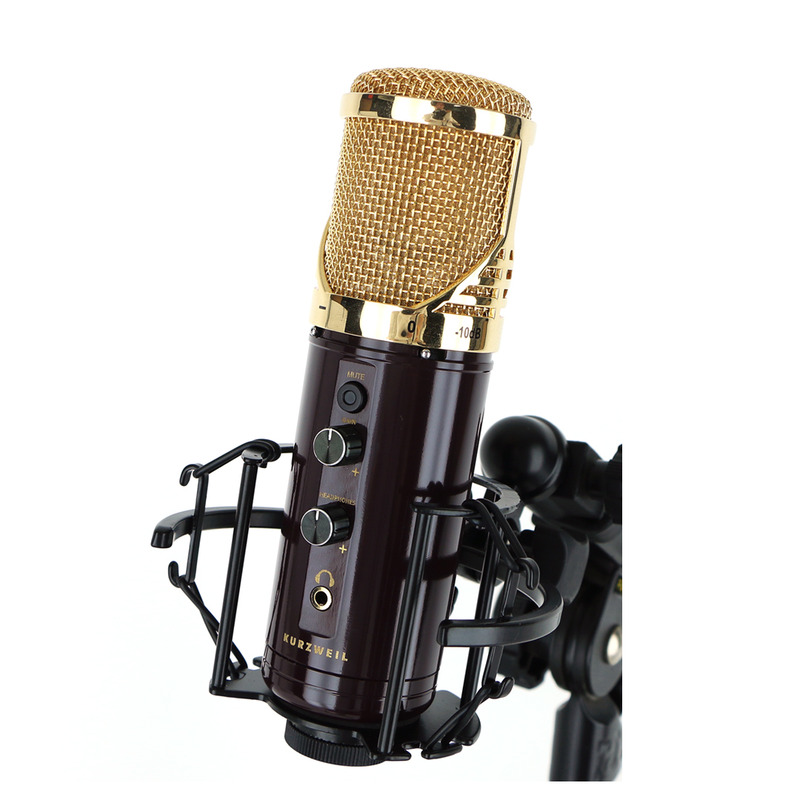 מיקרופון קונדנסר USB לאולפן KURZWEIL KM-1U GOLD מיקרופון קונדנסר USB לאולפן KURZWEIL KM-1U GOLD – תמונה 1