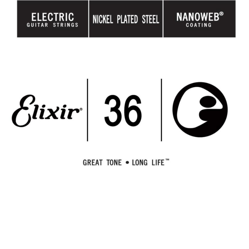 מיתר 0.36 לחשמלית ELIXIR NANOWEB מיתר 0.36 לחשמלית ELIXIR NANOWEB – תמונה 1