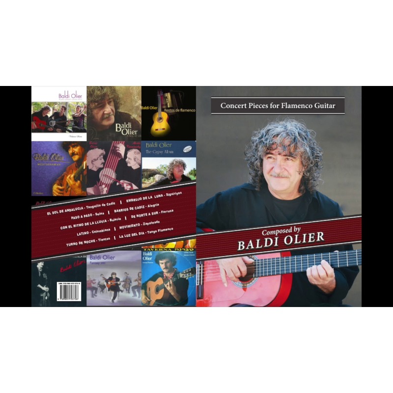 concert pieces for flamenco guitar BALDI OLIER Concert Pieces For Flamenco Guitar - Baldi Olier – תמונה 1