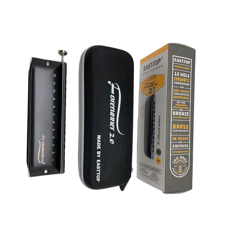 מפוחית כרומטית 12 חורים Easttop T1248NV C Forerunner 2.0 מפוחית כרומטית 12 חורים Easttop T1248NV C Forerunner 2.0 – תמונה 1