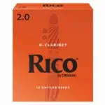 10 עלים לקלרינט - ריקו מידה 2 Rico